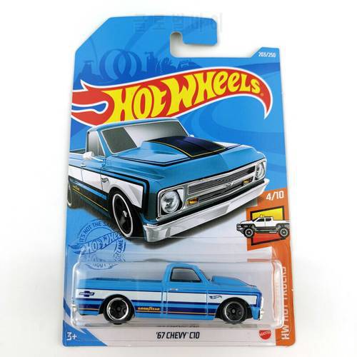 2021-203 Hot Wheels Cars 67 CHEVY C10 1/64 Metal Diecast Model Collection Toy Vehicles