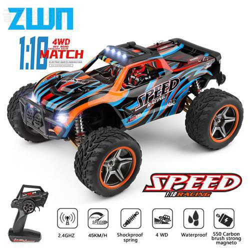 Wltoys 104009 1:10 2.4G Racing RC Car 45KM/H 4WD Speed Big Alloy Electric Remote Control Crawler Monster Truck Toys for Children