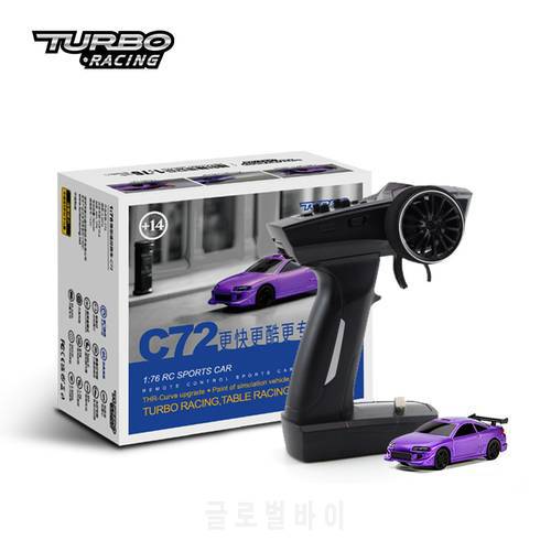 Turbo Racing 1:76 C72 Sports RC Car Limited Edition & Classic Edition Mini Full Proportional RTR Kit Toys