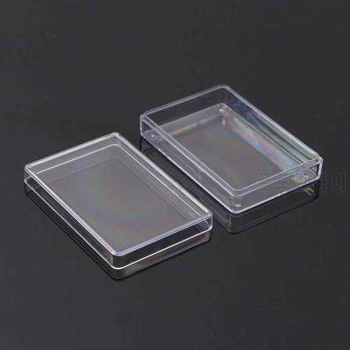 900C Rectangular Transparent Plastic Storage Case Playing Card Container for Club