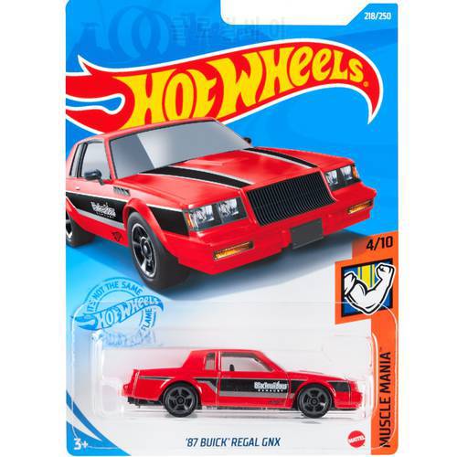 2021-218 Hot Wheels Cars 87 BUICK REGAL GNX 1/64 Metal Diecast Model Collection Toy Vehicles