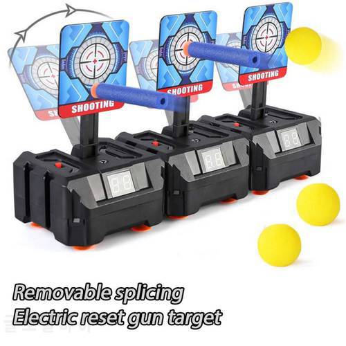 Children Running Shooting Targets Electronic Scoring Auto Reset Digital Targets Guns Competitive Game Toy Boy Birthday Gifts
