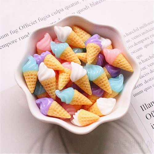 Boxi Slime Additives Charms New Kawaii Resin Ice Cream DIY Kit Supplies Accessories Filler for Fluffy Cloud Clear Slime Clay