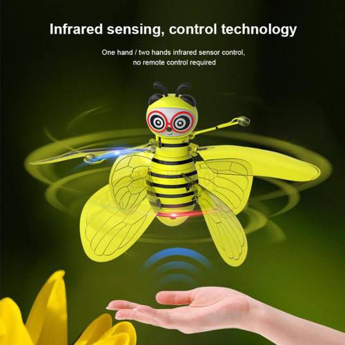 Aircraft Remote Control Toys Mini Helicopter Children Gift Flying Ball Luminous Kid&39s Flight Balls Electronic Infrared Induction