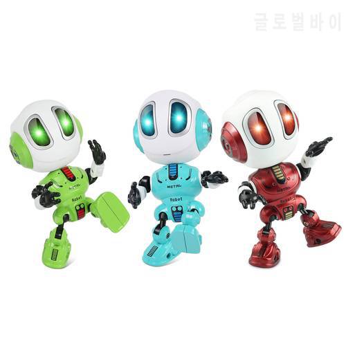 Smart Talking Robot Toy DIY USB Electric Toy Colorful LED Eyes Intelligent Robots Gifts Toys For Children