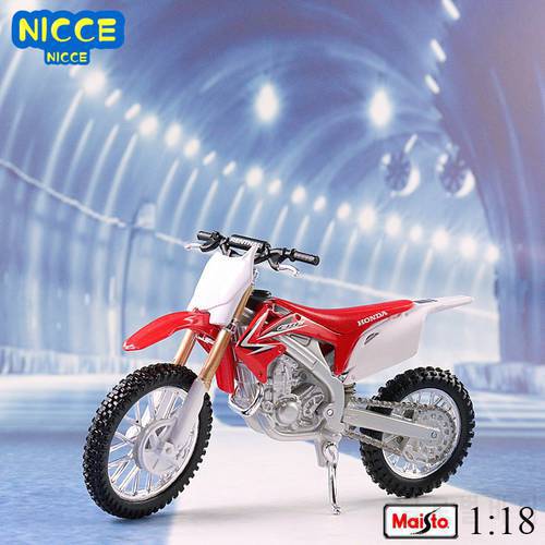 Maisto 1:18 Scale Mini Honda CRF450R Dirt Bike Motocross Motorcycle Diecasts Toy Vehicles Toy Model Racing Miniatures