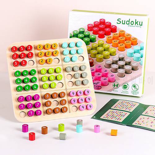 Sudoku Chess Chess Logic Training Board Children Intelligence Reasoning Toys Children Gifts Wooden Logical Thinking Game Toys