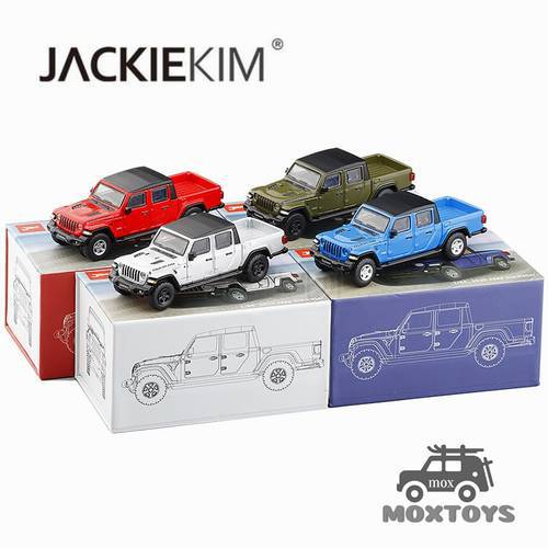 JKM JackieKim 1:64 Gladiator pickup Red/Blue/Army Green/silver Diecast Model Car