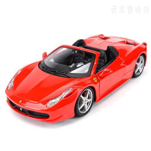 Bburago 1:24 Ferrari 458 Spider Sports Car Static Die Cast Vehicles Collectible Model Car Toys