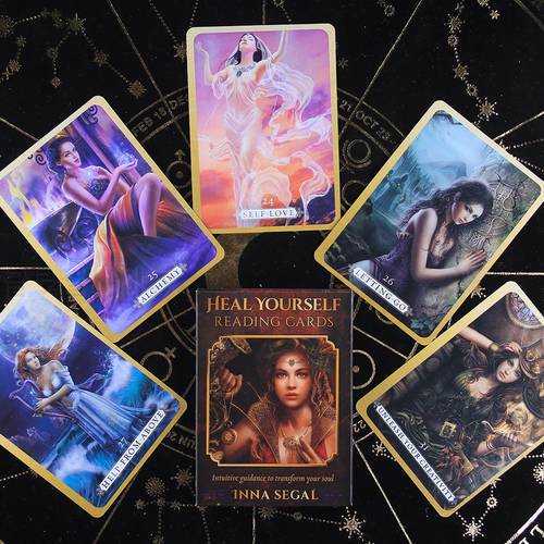 Heal Yourself Reading Cards Intuitive Guidance to Transform Your Soul Reading Card Series Game oracle deck tarot with Guidebook