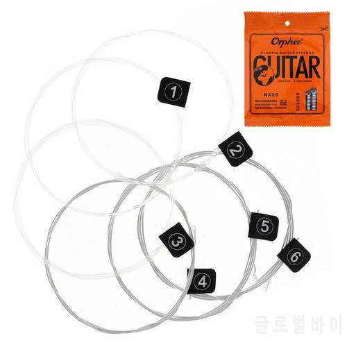 Orphee 6Pcs/Set Guitar Strings Conventional Classical Guitar String Series E/B/G/D/A/E Use High-Quality Nylon Wire Feel Moderate