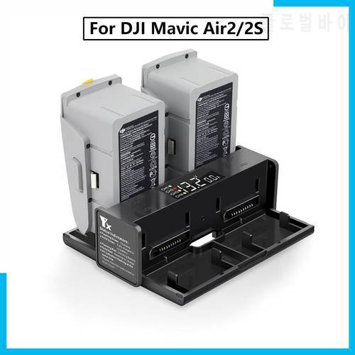 4in1 Charger Battery for DJI Mavic Air2/2S Charging Hub Portable Smart Intelligent LED Drone DJI Mavic Air 2/2S Battery Charger