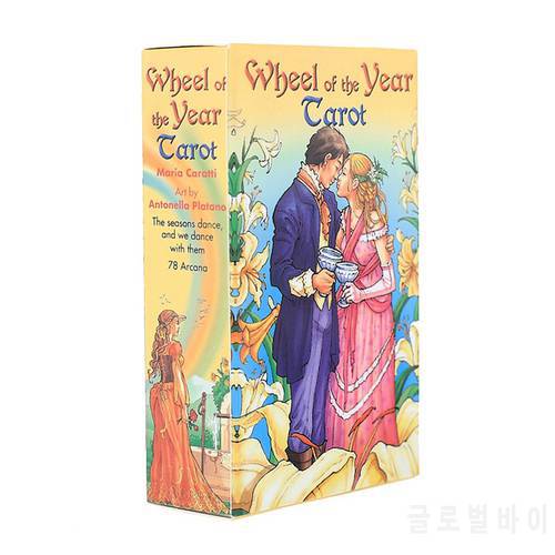 78pcs Wheel Of The Year Tarot Cards Oracle English Version Board Games Family Party Playing Card Deck Table Game