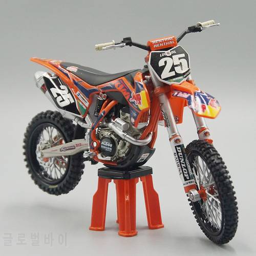 Diecast Model Toy 1:12 250 / 350 SX-F Dirt Bike Miniature Motorcycle Replica For Collection