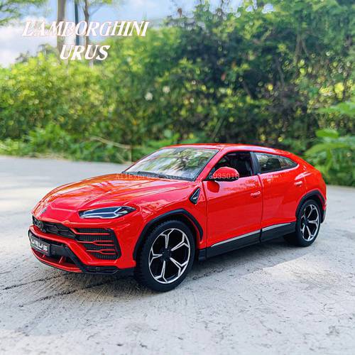 Maisto 1:24 Lamborghini URUS red Sports off-road SUV simulation alloy car model crafts decoration collection toy tools gift