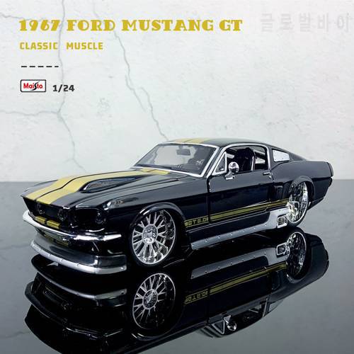 Maisto 1:24 NEW Modified version 1967 Ford Mustang GT modified alloy car model collection gift toy