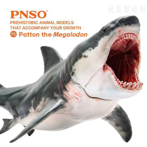 PNSO Prehistoric Animal Models: 15Patton The Megalodon (Big White Shark) 6.2