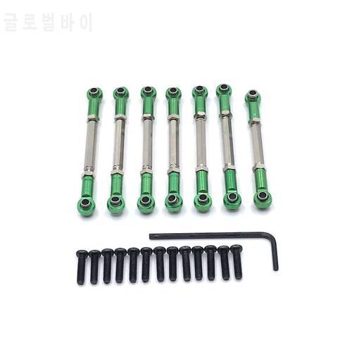 Metal Upgrade Front and Rear Steering Adjustable Links For WLtoys 1/10 104001 104002 RC Car Parts