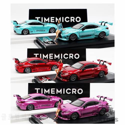 TimeMicro 1:64 Lexus RCF Widebody Red /blue /Metallic Pink Diecast Model Car