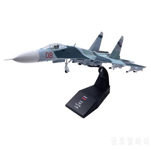 1:100 Sukhoi Su-27 Diecast Fighter Aircraft Model Toy Collection