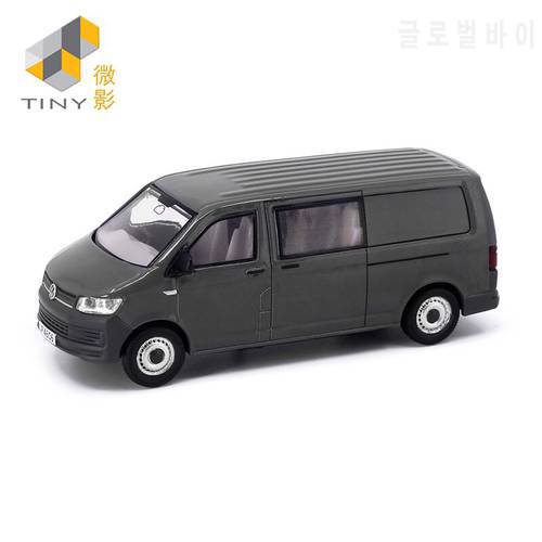 Tiny 1:64 H.K T6 Transporter NO.176 Gray Alloy Simulation Model Car