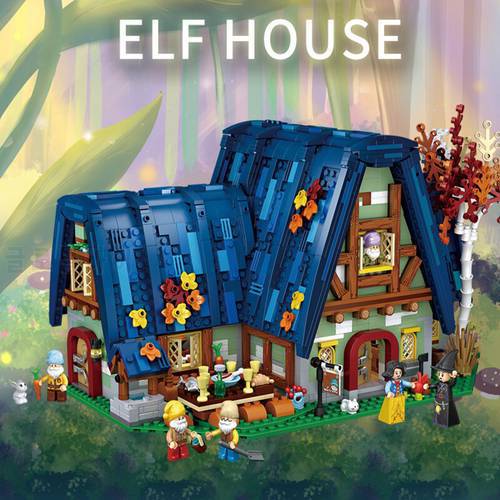 2847pcs LOZ Mini Building Blocks Forest Elves Tree House Fairy Tale World Exhibition Education Brick Toy Children Xmas Gift 1036