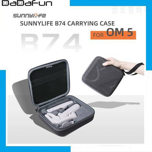 Sunnylife B74 Portable Carrying Case Protective Handbag Storage Bag Accessories for OM5 Handheld Gimbal Accessories