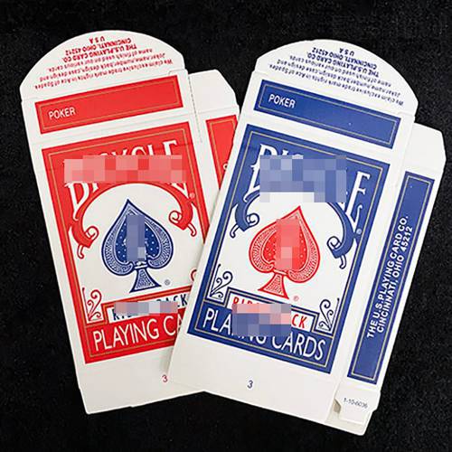 20pcs/lot Original Empty Card Box Red or Blue Available Close Up Magic Accessory Card Magic Trick Only for Magician Rider 808