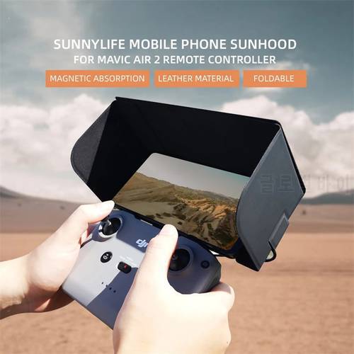 Sunnylife Mobile Phone Sun Hood Magnetic Foldable Sunshade Accessories for Mavic 3/Air 2/Air 2s Remote Controller