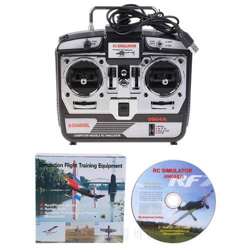 C5AA JTL-0904A 6CH PH5.0 G7.0 Flight Simulator with Installation Disk Support Helicopter Airplanes RC Quadcopter Drone