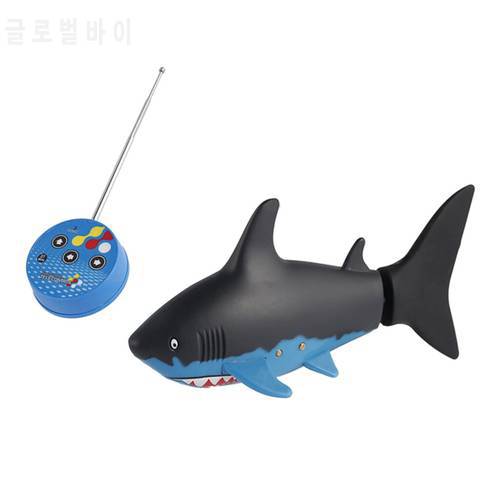 Mini Electronic Pet - Remote Control Rechargeable Shark Swim in Water, Black
