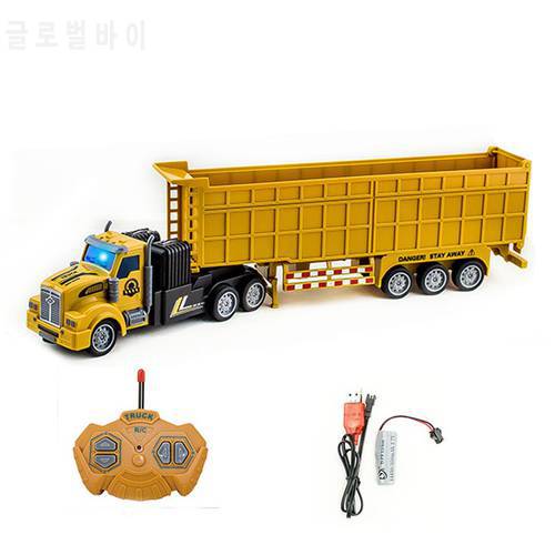 1/48 4CH Wireless Remote Control Engineering Truck Heavy Transport Truck Big Truck Dump Dump Truck Boy Model Toy