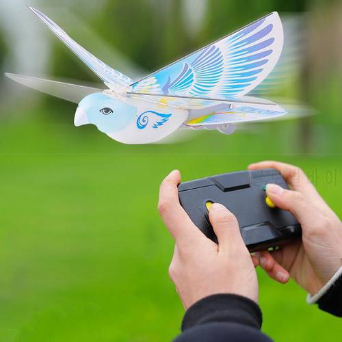 Flying Birds Electronic Mini RC Drone Toys Helicopter 360 Degree Flying RC Bird Toy 2.4 GHz Remote Control E-Bird