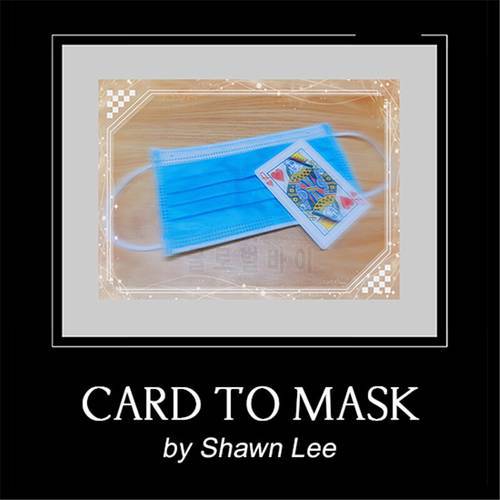 Card To Mask By Shawn Lee Magic Tricks Poker Card Vanish Mask Appear Magic Props Close Up Street Stage Magic Props Mentalism