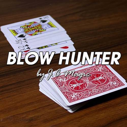 Blow Hunter by J.C Magic Close up Magic Tricks Illusions Gimmick Mentalism Magic Props Chosen Card Jumping From A Deck Funny