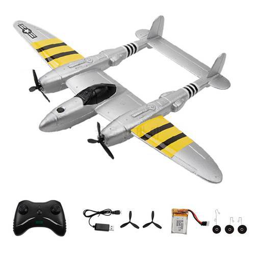 EPP Fixed Wing Radio Control FX816 P38 2.4G Wingspan RC Fighter Simulation Aircraft Airplane Model Toy Outdoor Flight Drone
