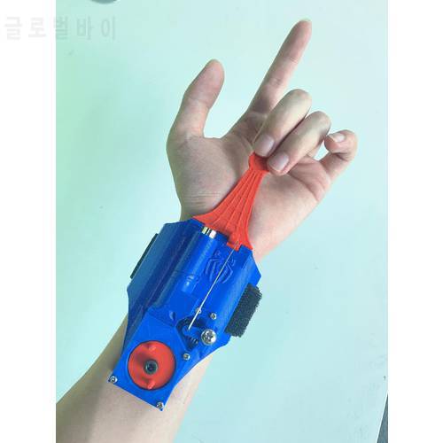 New Movies Peripheral Spiderman Silk Launcher Black Technology Genuine Rope Rope Wrist Spray Net Device Rope Toy Gift For Boy
