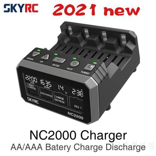 SKYRC NC2200 Smart Fast Charger Discharger Refresh Analyzer for AA/AAA NiMH/NiCD Battery Charger With The Wide-Vewing VA Screen