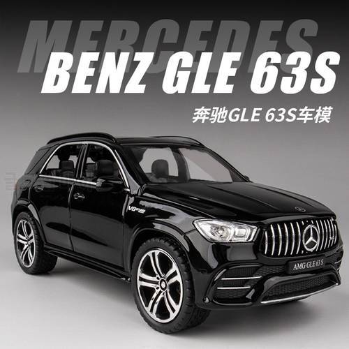 New 1/32 Mercedes-Benz Gle63S Car Model Simulation Alloy Sound And Light Pull Back Off-Road Vehicle Boy Toy Car Collection Gift