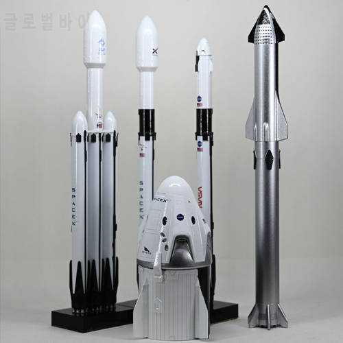 1:233 SpaceX Falcon 9 Block 5 Rocket High Simulation Model Metal Diecast Rocket Model New Year Christmas Gift 30cm