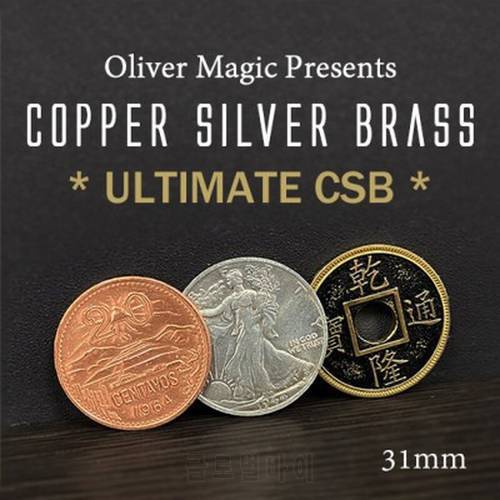 Ultimate CSB (31mm) by Oliver Magic Half Dollar Size Close up Magic Tricks Gimmick Illusions Coins Transform Vanish Appearing
