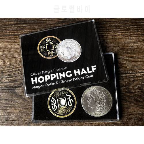 Hopping Half (Morgan Dollar and Chinese Palace Coin) - Coin&Money Magic, Magic Trick