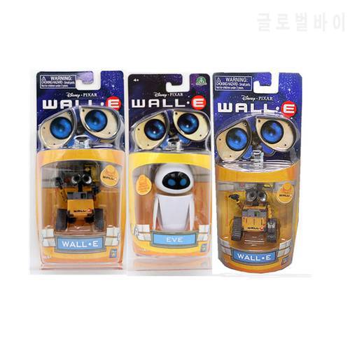 New arrival Wall-E Robot Wall E & EVE PVC Action Figure Collection Model Toys Dolls WITH BOX