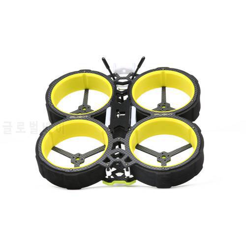 IFlight BumbleBee V2 HD 145mm 3inch FPV CineWhoop Frame with 2.5mm Arm/27mm Prop Duct Compatible 3inch Prop for FPV Drone Kit