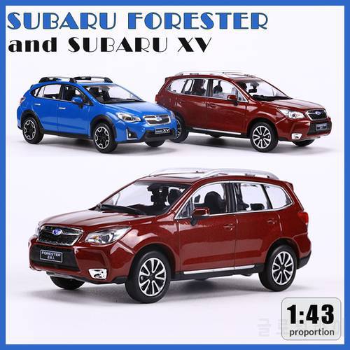 1:43 SUBARU FORESTER & XV Diecast Alloy Car Model Hardcover Edition Collectible Decoration Gift Toys