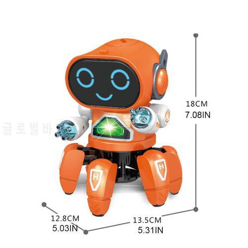 Elecronic Robot Toy Smart Space Walking Dancing Robot Singing Music Robot White/Pink/ Orange/ Blue Dancing Walking
