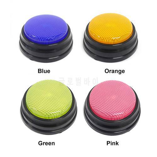 Recordable Talking Button with LED Function Learning Resources Answer Buzzers Alarm Button Voice Recorder Interactive Toy