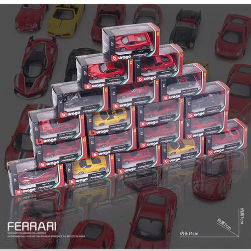 Bburago 1:43 Mini la Ferrari 16M 599 ENZO F12 F40 FXXK California alloy super toy car model For with Die-cast mini collection
