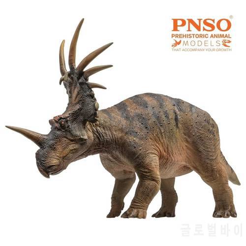 PNSO Prehistoric Animal Dinosaur Toy Anthony The Styracosaurus Model With Retail Box