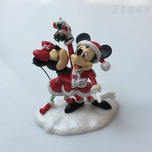 1pieces 6cm Mickey Minnie Christmas gifts DIY materials cake decorations collection ornaments